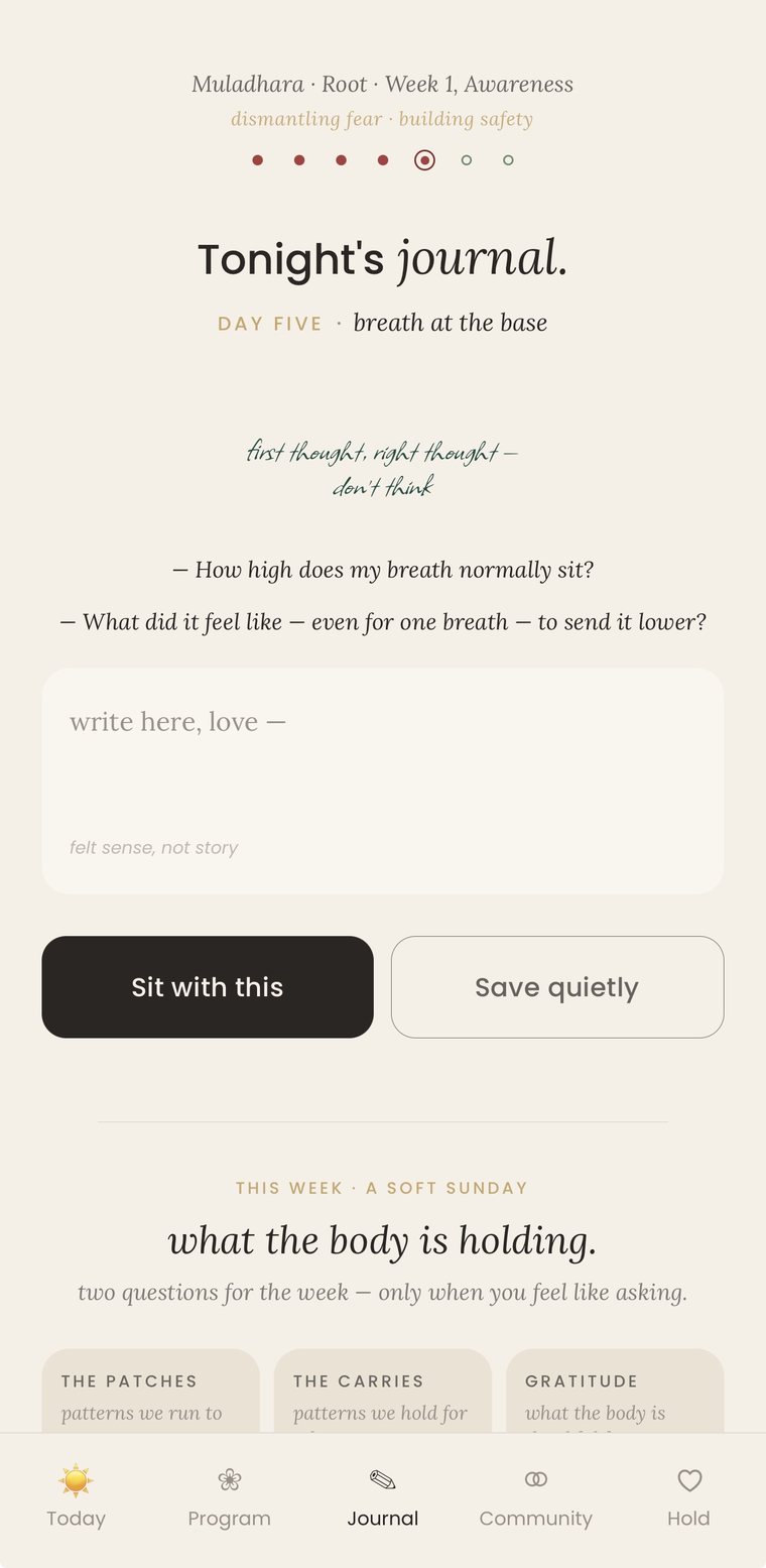 The evening journal, with two questions and a place to write