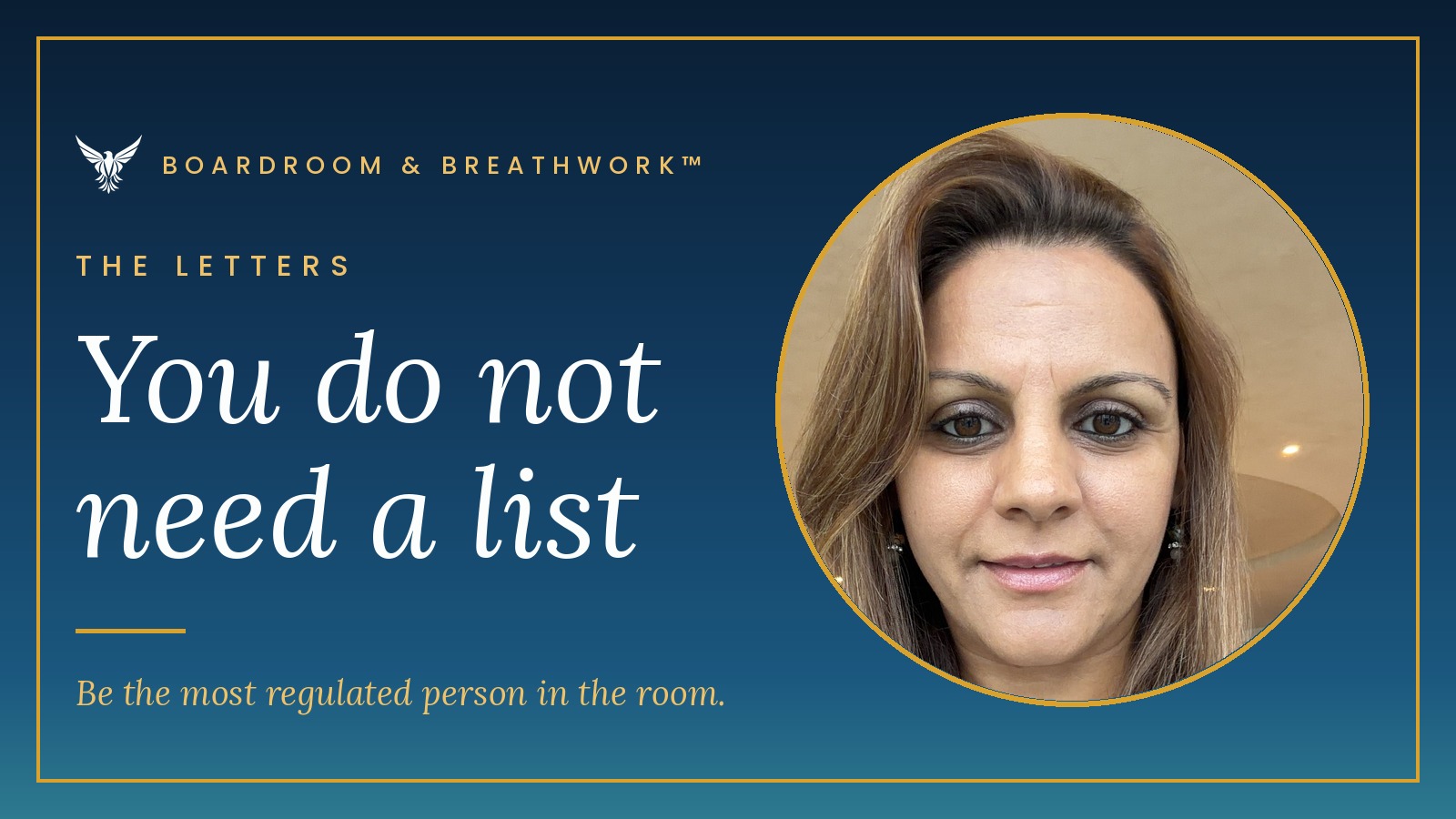 You do not need a list